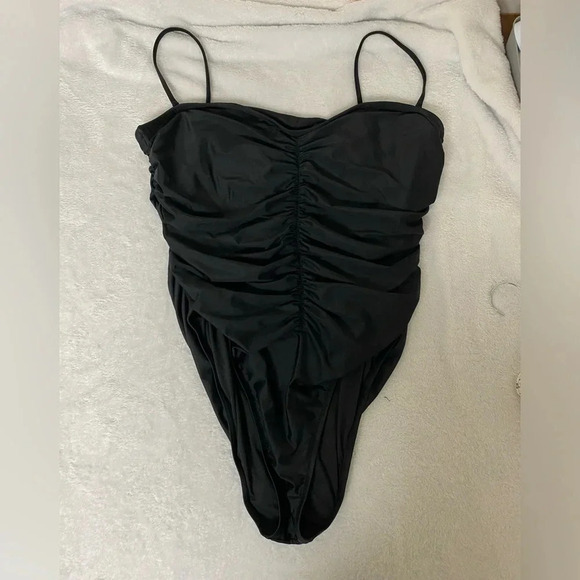 J. Crew Other - J. Crew Ruched Sweetheart One-Piece Swimsuit - Black - Size 20